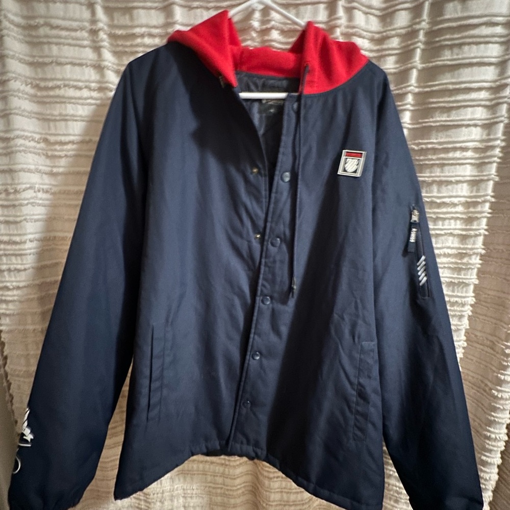 K-Swiss Dark Blue Quilted Jacket